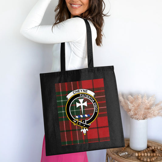 Cheyne Patience Vincit Scottish Clan Tartan Tote Bag - Living Stone Gifts