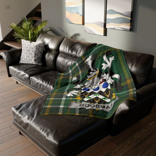 Personalized Goodman Family Crest Design Blanket product