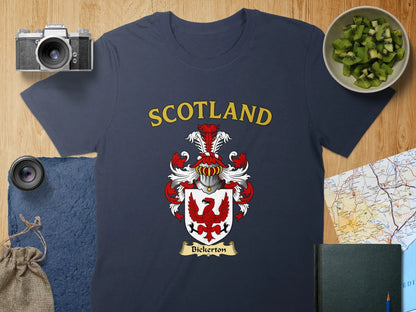 Scotland Bickerton Family Crest Emblem T-Shirt product
