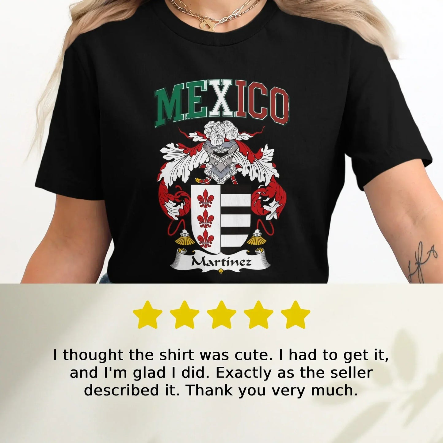 Mexico Martinez Family Crest Heritage T-Shirt product