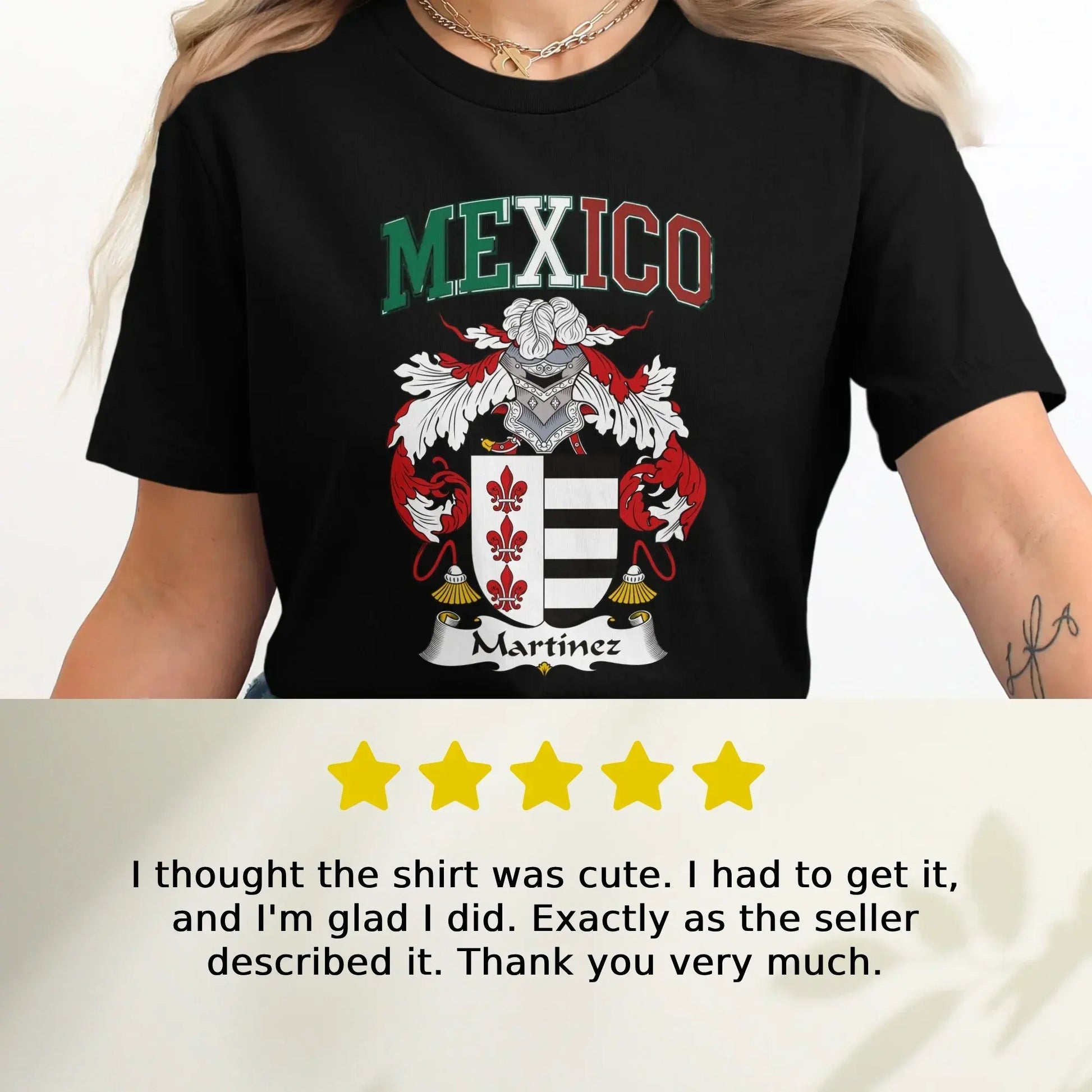 Mexico Martinez Family Crest Heritage T-Shirt product