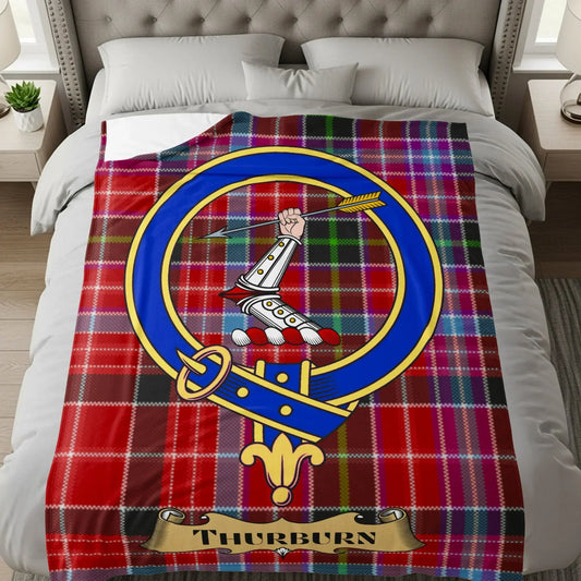 Thurburn Clan Tartan Design Cozy Blanket product