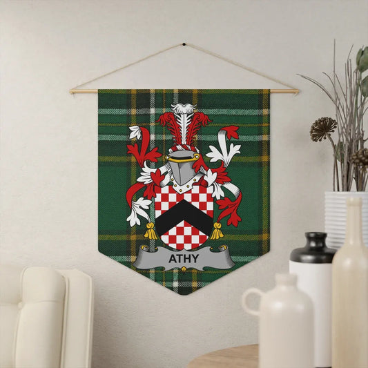 Athy Family Crest Tartan Wall Hanging Product