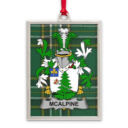 McAlpine Family Crest Tartan Background Product