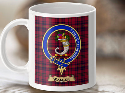 Walker Clan Crest Plaid Personalized Mug product