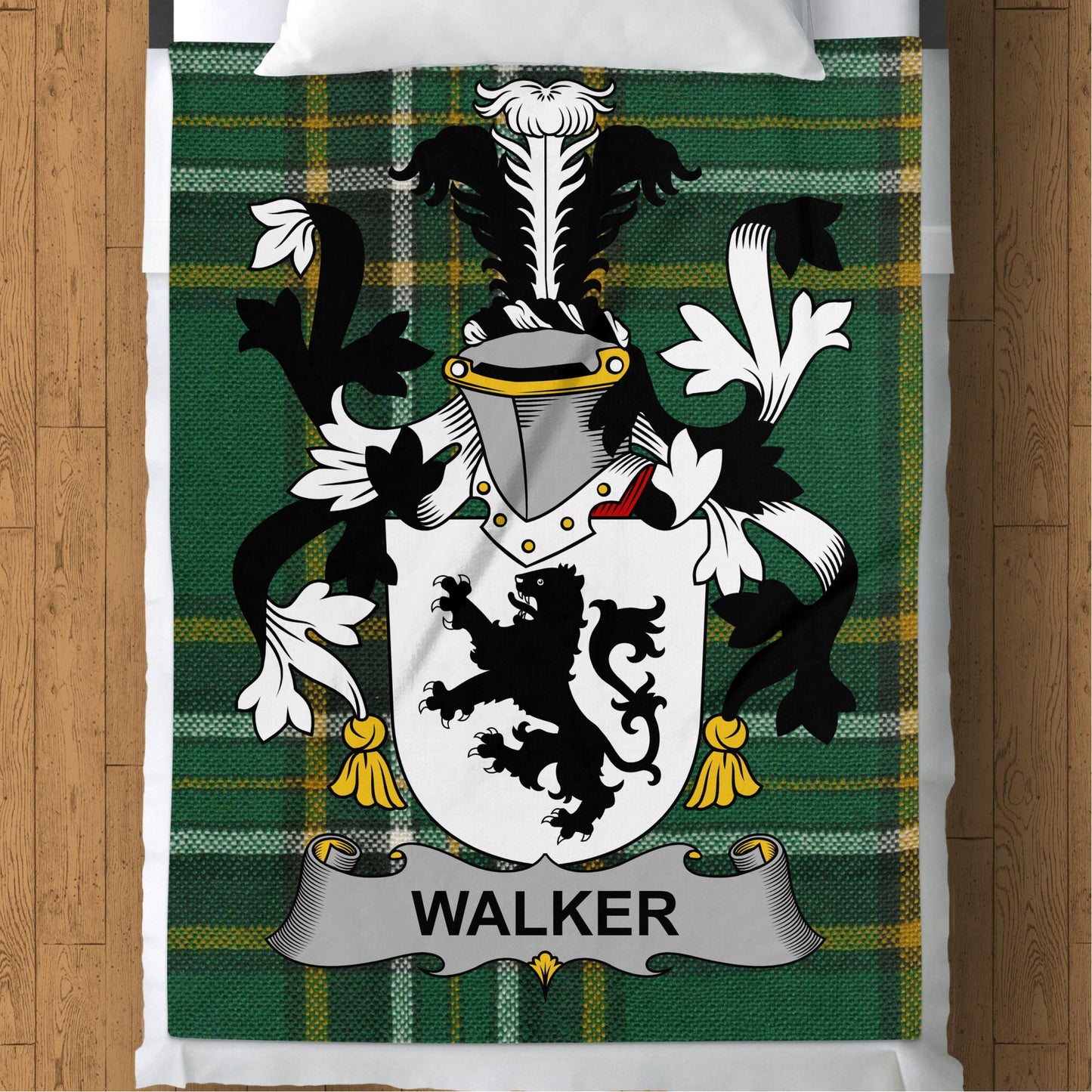 Walker Surname Irish Tartan Throw Blanket - Living Stone Gifts