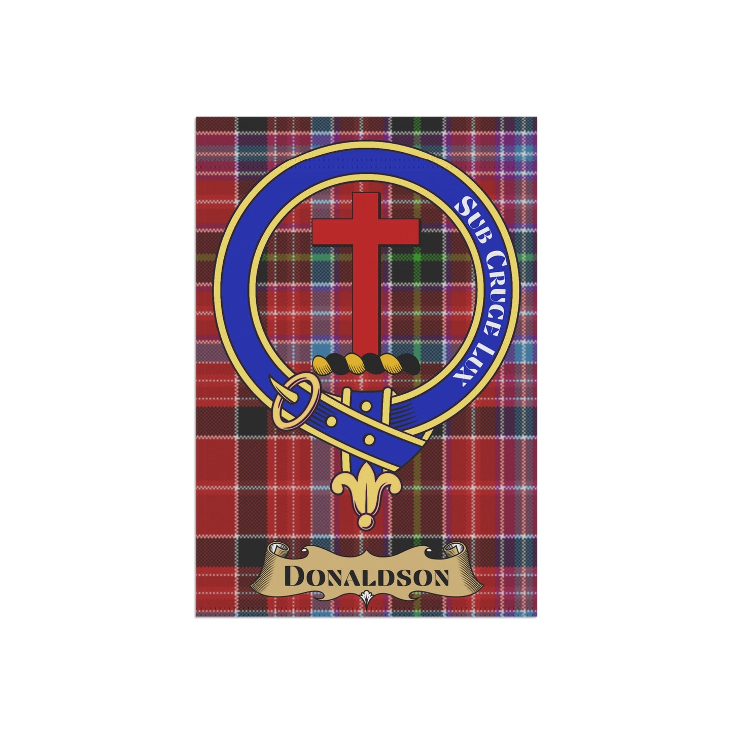 Donaldson Clan Scottish Tartan Crest Garden Flag