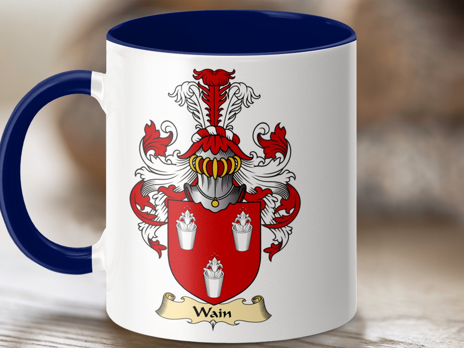 Clan Wain Scottish Coat of Arms Mug - Living Stone Gifts