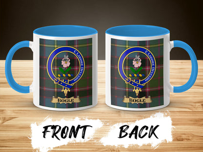 Vibrant Tartan Print with Enchanting Bogle Emblem Mug - Living Stone Gifts