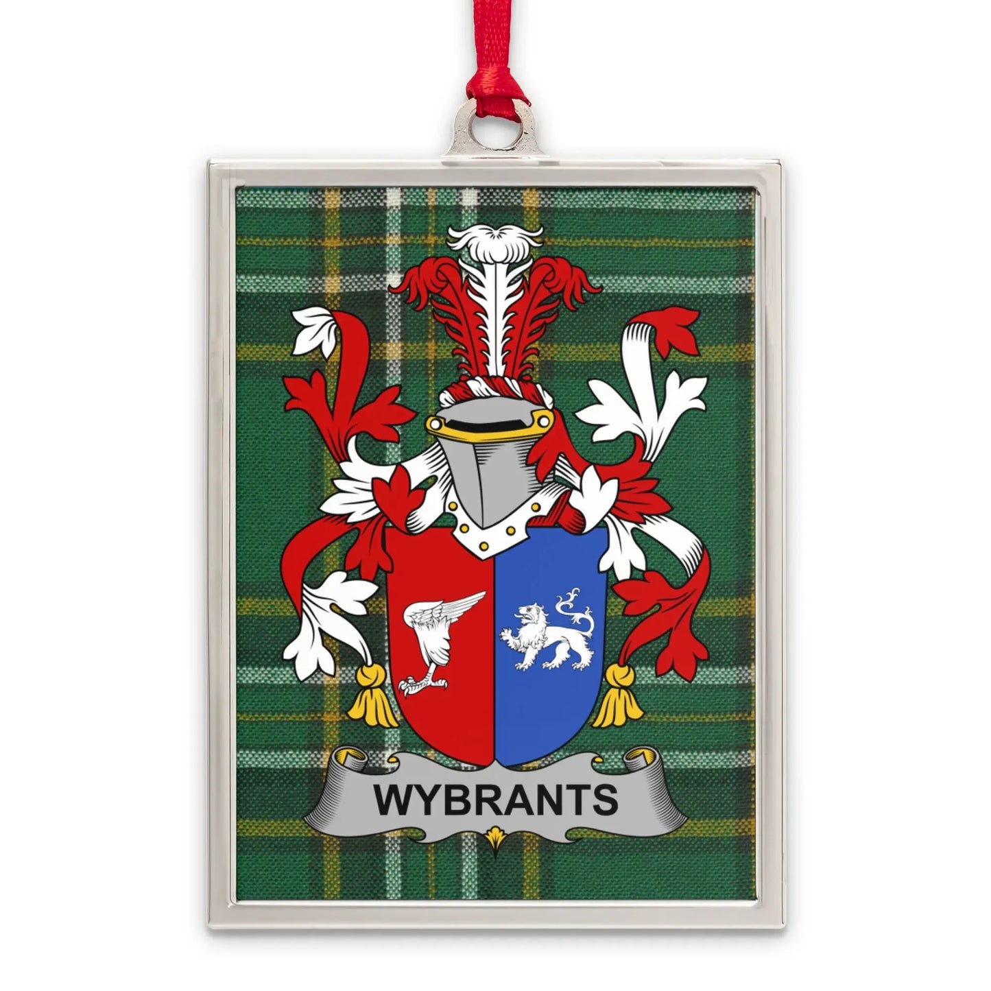 Wybrants Coat of Arms Crest Plaid Display Ornament product type
