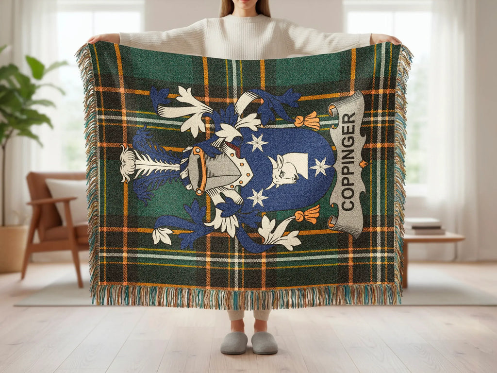 COPPINGER Tartan Plaid Family Crest Blanket product type