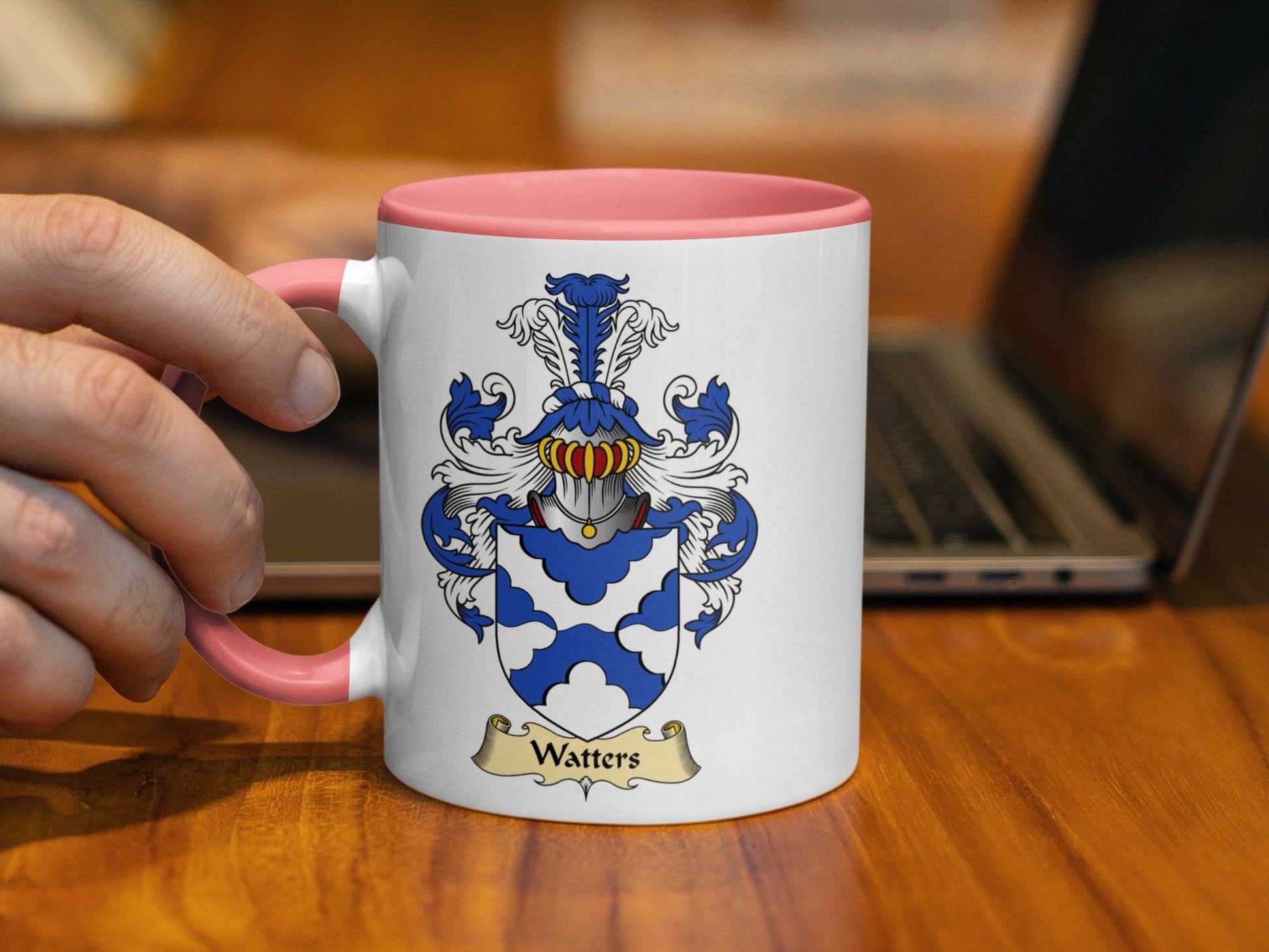 Clan Watters Scottish Coat of Arms Mug - Living Stone Gifts