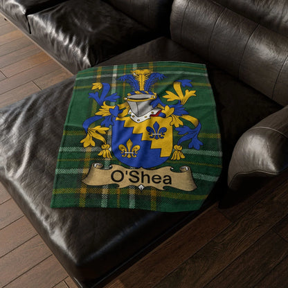 O'Shea Surname Irish Coat Of Arms Tartan Blanket