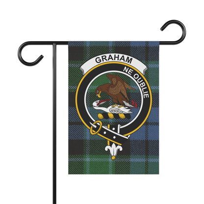 Graham Clan Scottish Tartan Crest Garden Flag