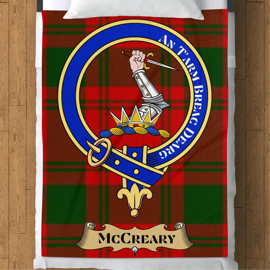 Scottish Clan McCreary Tartan Throw Blanket - Living Stone Gifts