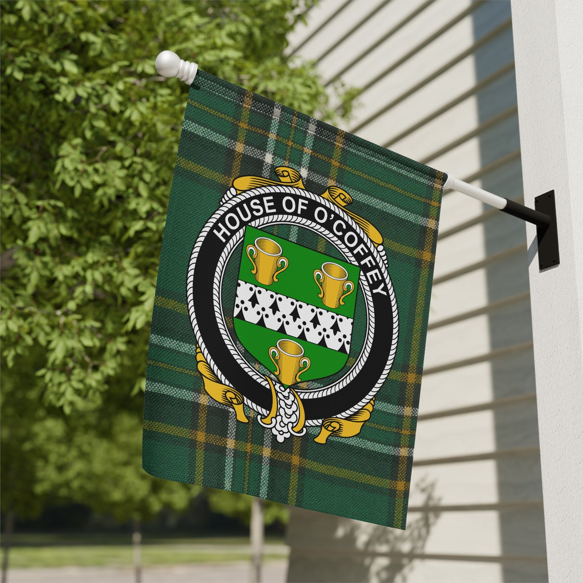 House of O'Goffey Tartan Flag Outdoor Decor