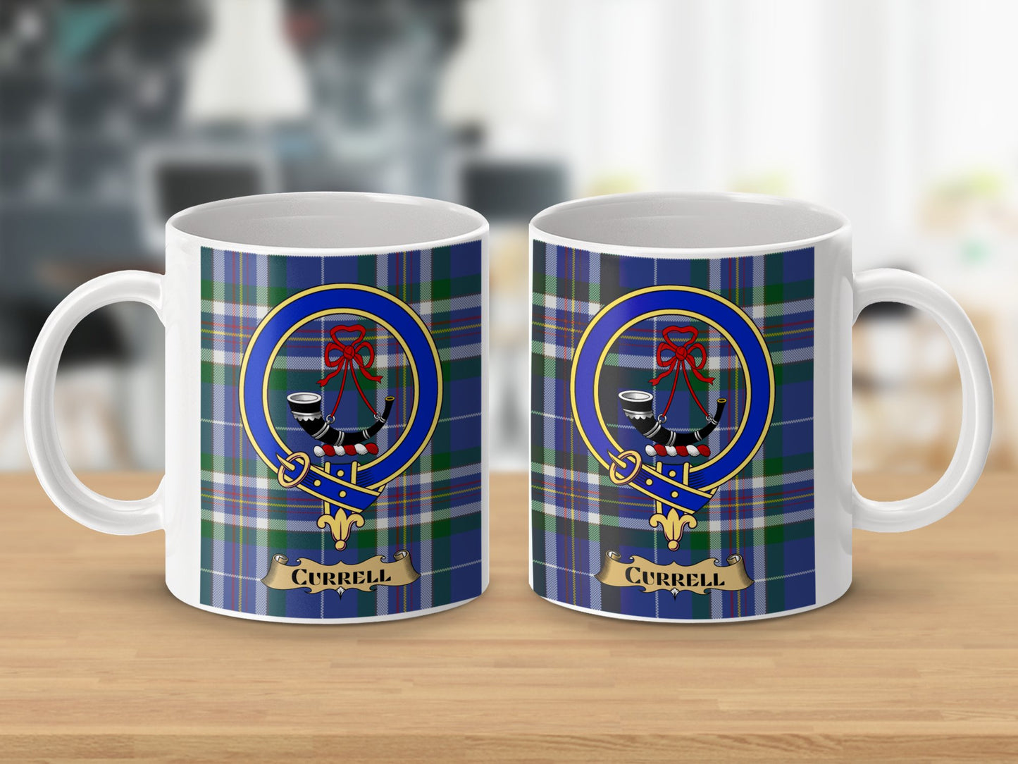 Clan Campbell Scottish Tartan Crest Mug - Living Stone Gifts