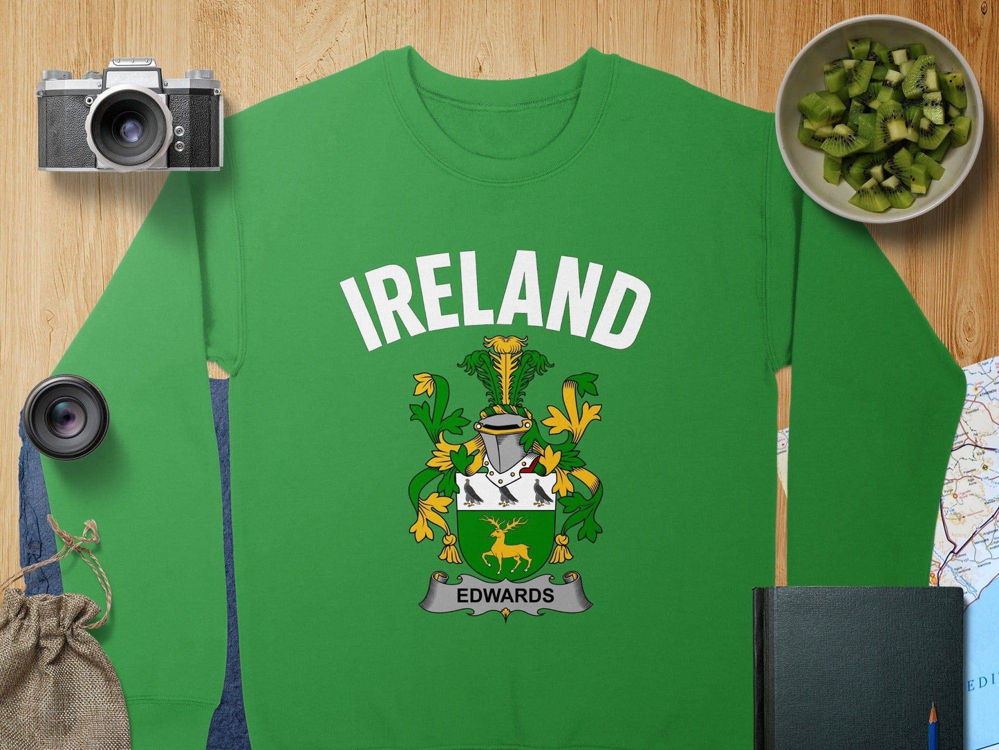Ireland Edwards Family Crest Green Sweatshirt product type
