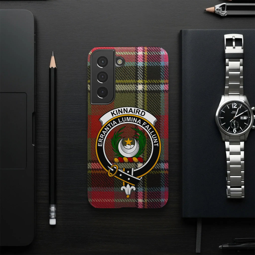 Clan Kinnaird tartan phone case — Samsung Galaxy fit, slim impact-resistant glossy case