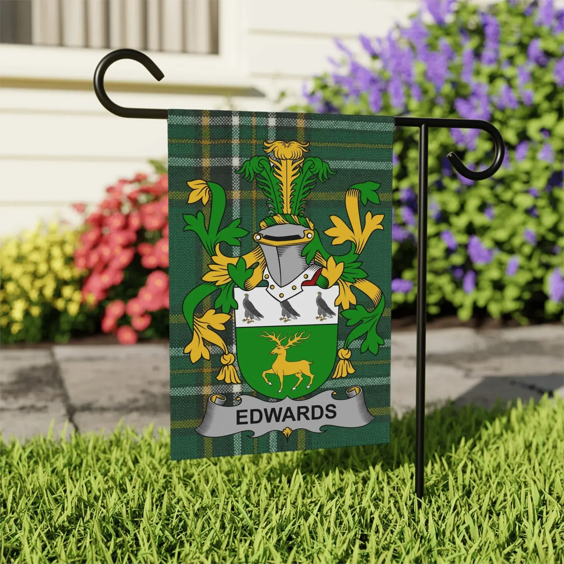 Edwards Family Crest Garden Flag product