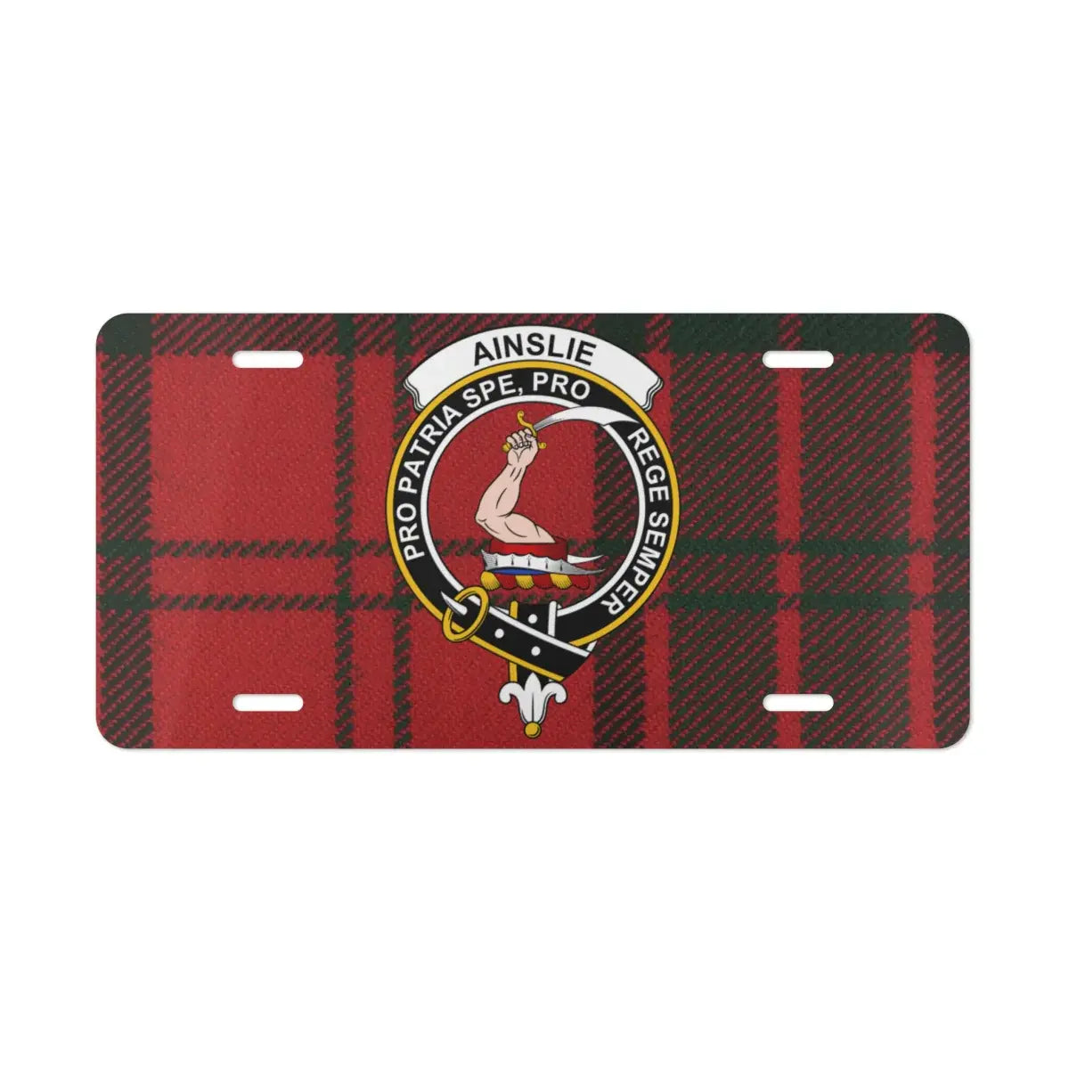 Personalized Scottish Clan Crest License Plate product