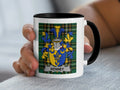 Kenney Irish family crest black accent mug