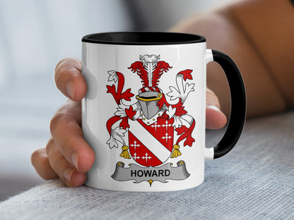 Howard Coat of Arms Irish Surname Family Crest Mug - Living Stone Gifts