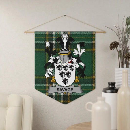 Custom Family Crest Tartan Wall Banner Home Decor product type
