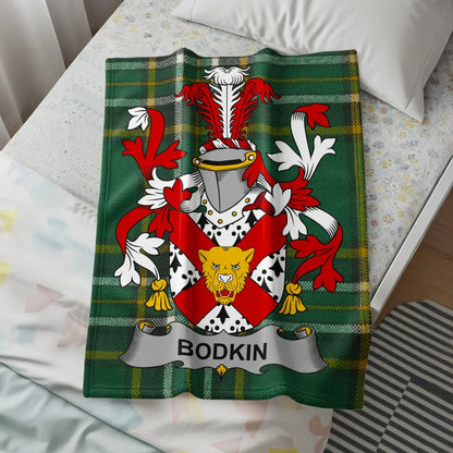 Bodkin Family Crest Plaid Blanket product