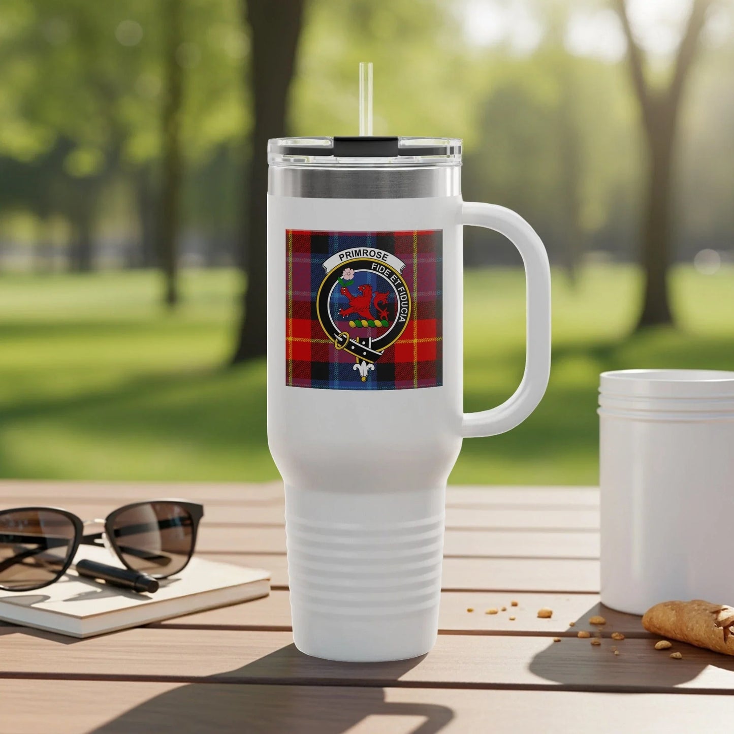 Primrose Clan Crest Travel Mug Insulated Tumbler product