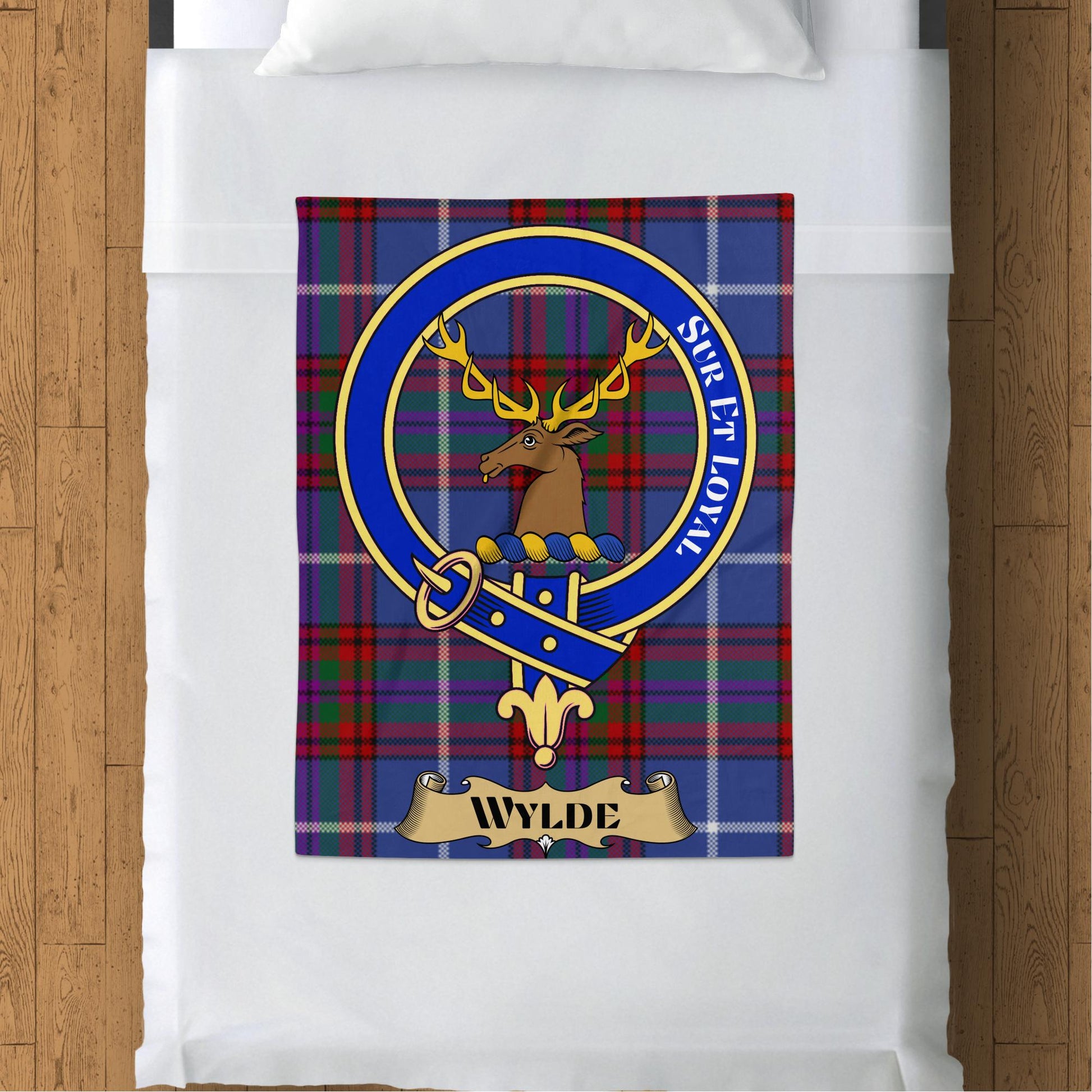 Scottish Clan Wylde Tartan Plaid Throw Blanket - Living Stone Gifts