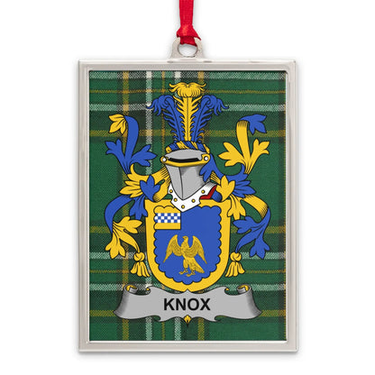 Knox Family Crest Plaid Design Ornament product