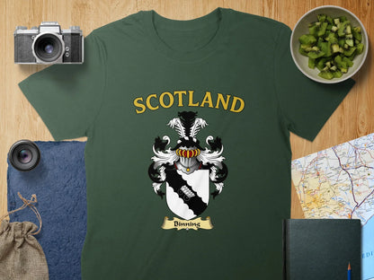 Scotland Crest Dinnings Design T-shirt product type