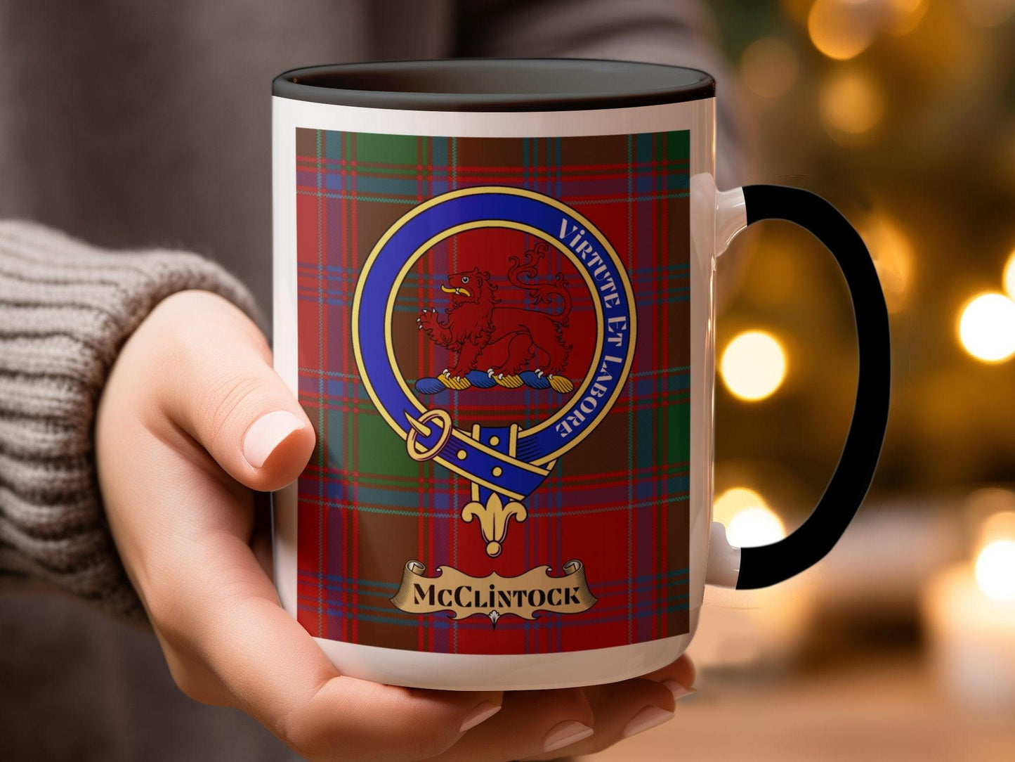 McClintock Scottish Clan Crest Tartan Mug - Living Stone Gifts