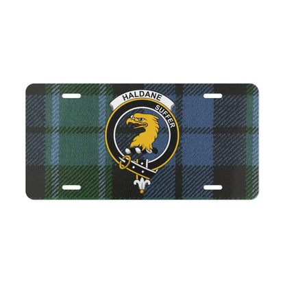 Haldane Suffer Plaid Design License Plate product