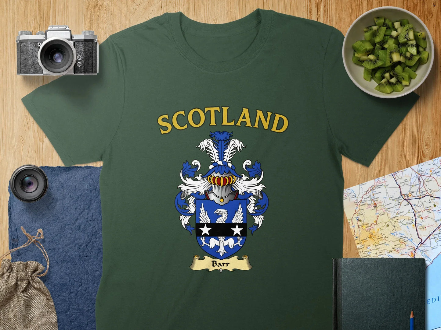 Scotland Barr Family Crest Shield Tee Shirt product
