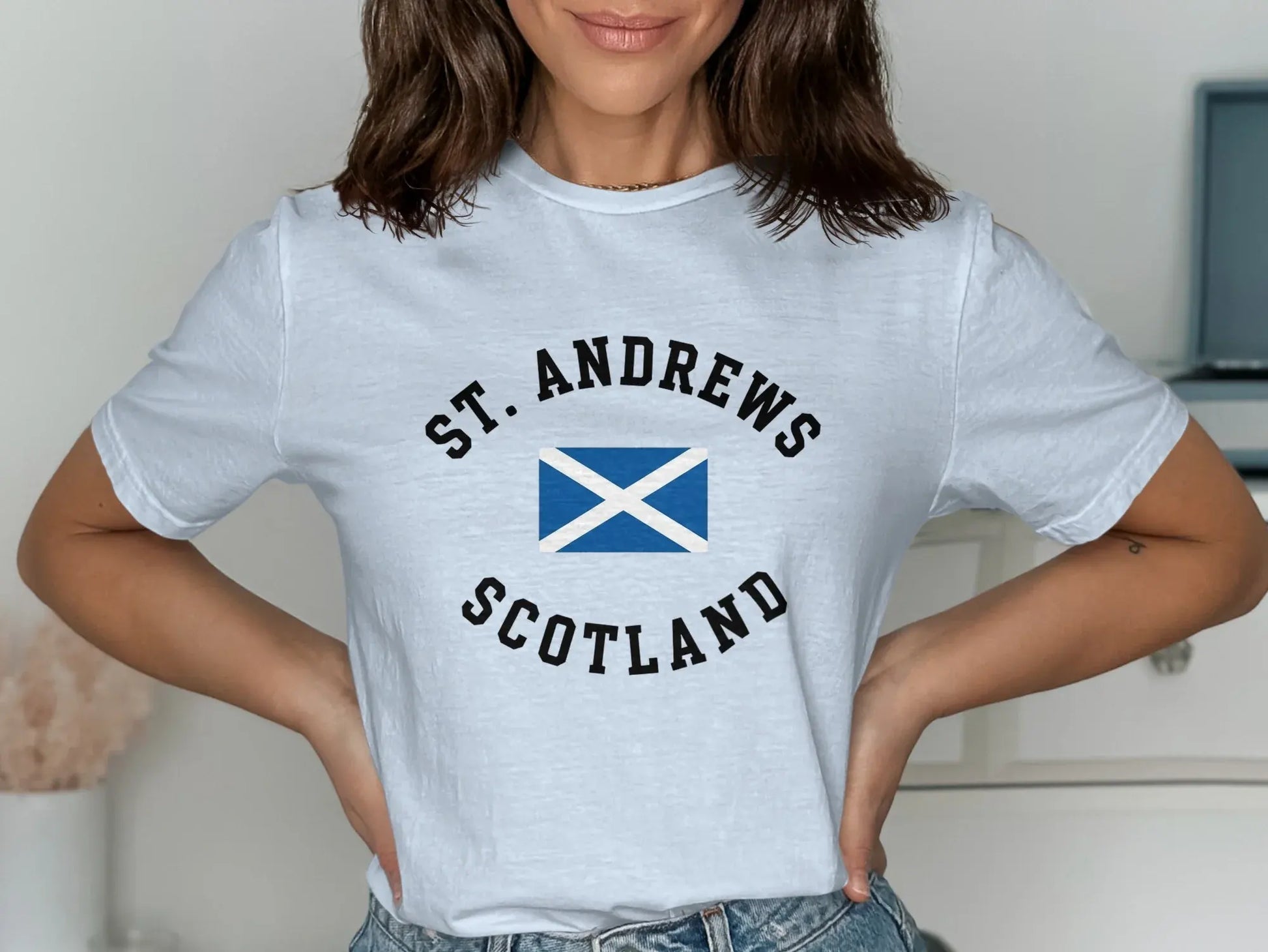 St Andrews Scotland Flag Graphic T-Shirt product type
