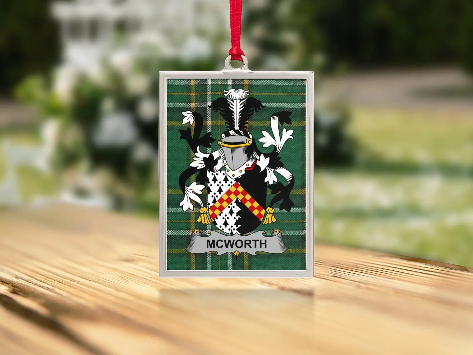 McWorth Family Crest Decorative Hanging Ornament product