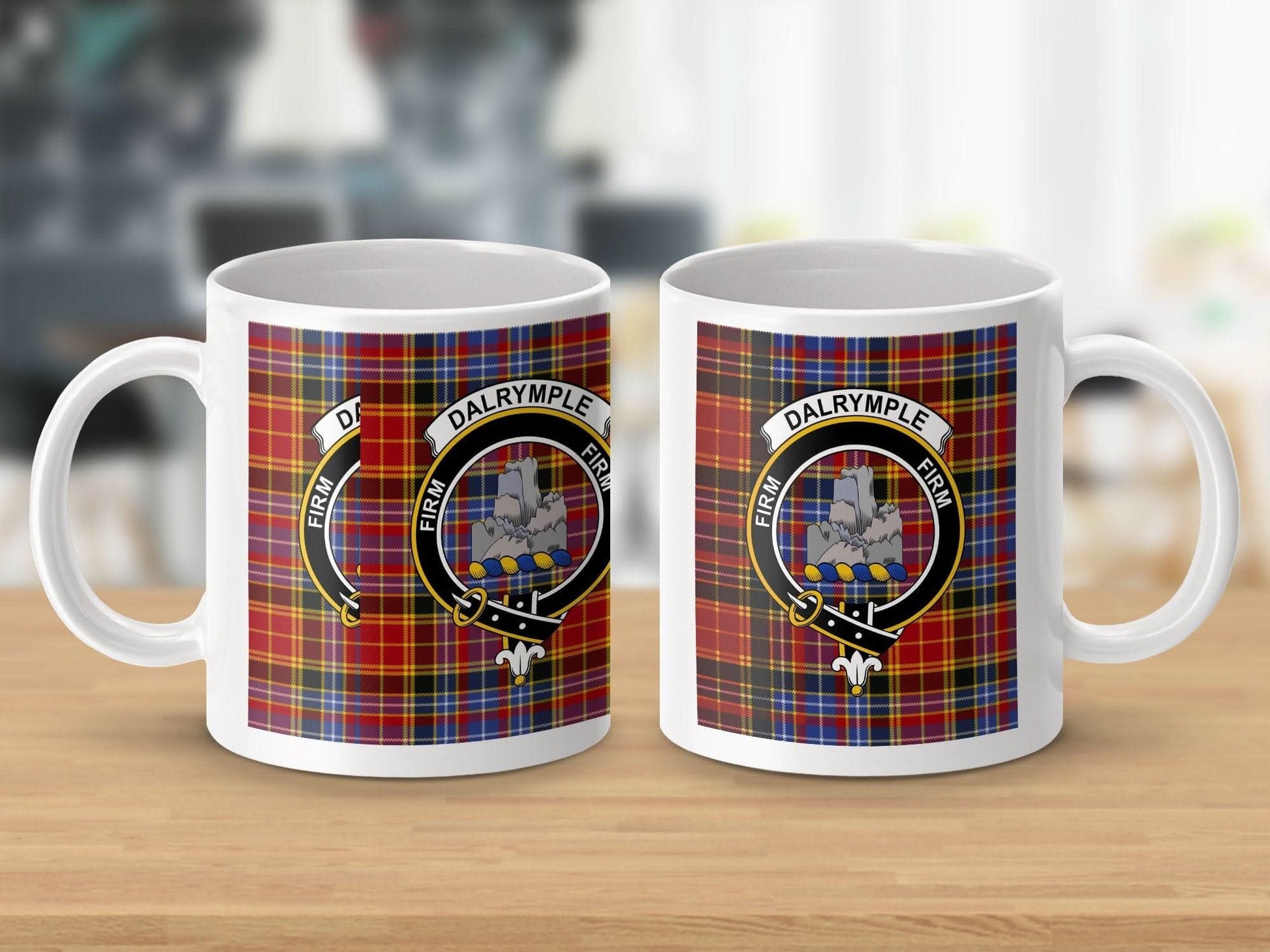 Dalrymple Clan Tartan Emblem Ceramic Mug product type