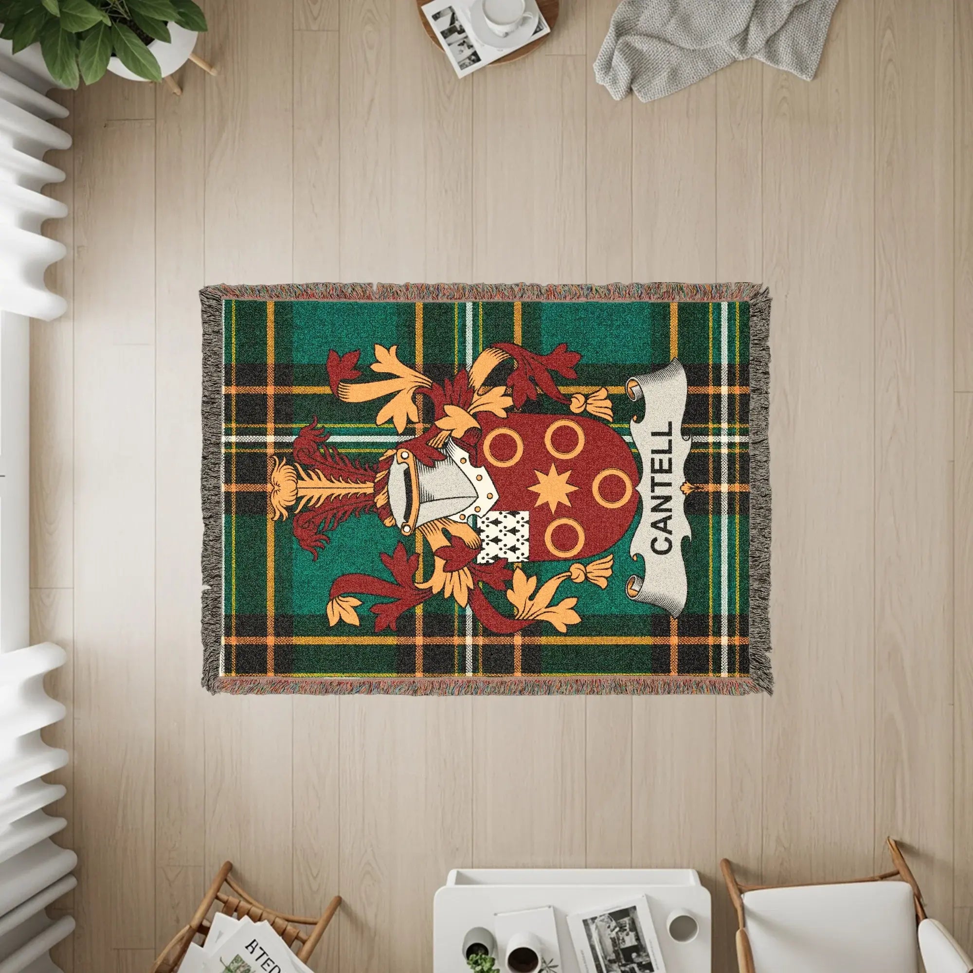 Cantell Tartan Plaid Family Crest Heraldry product type