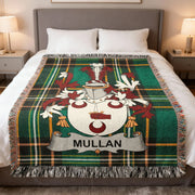 Mullan Irish Woven Blanket | Family Crest Tartan Throw