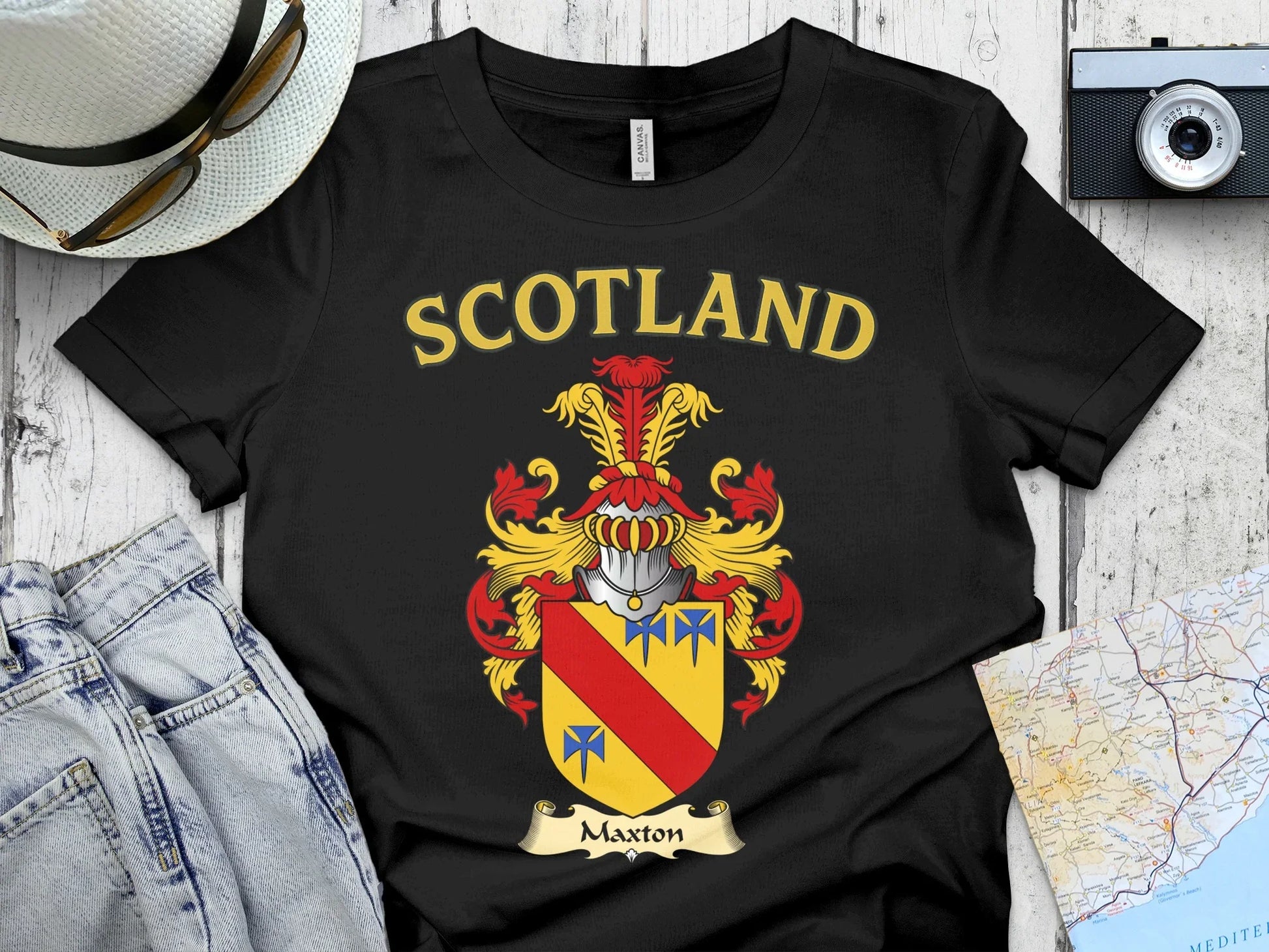 Scotland Maxton Coat of Arms Design T-shirt product type