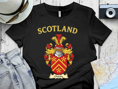 Scotland Chiesly Family Crest Graphic T-Shirt product