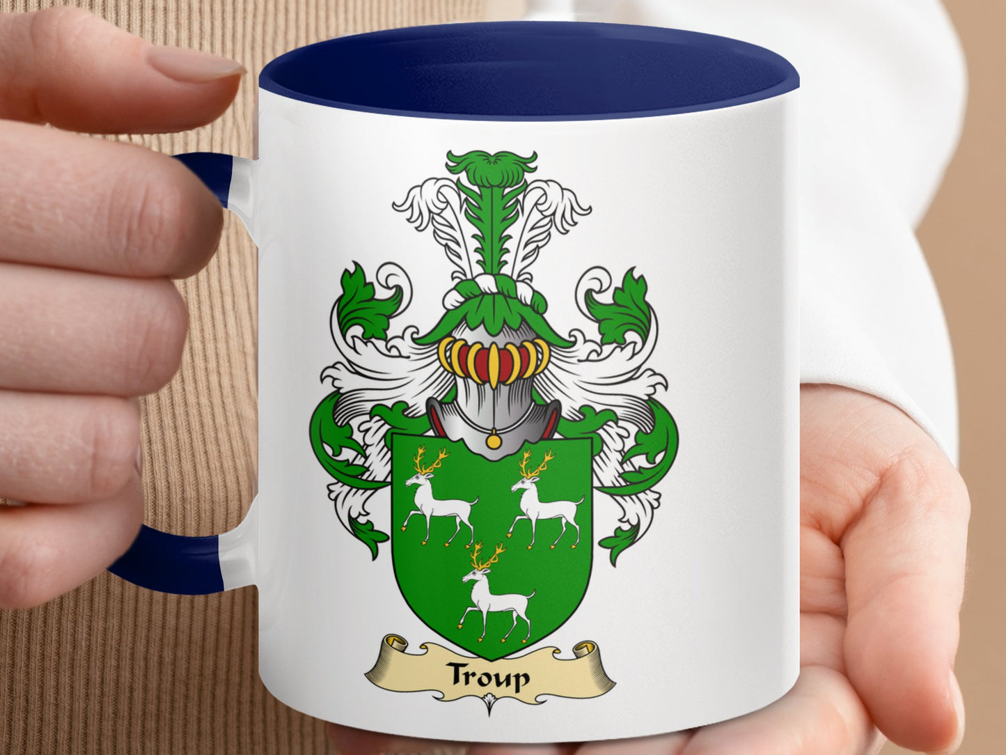 Clan Troup Scottish Coat of Arms Mug - Living Stone Gifts