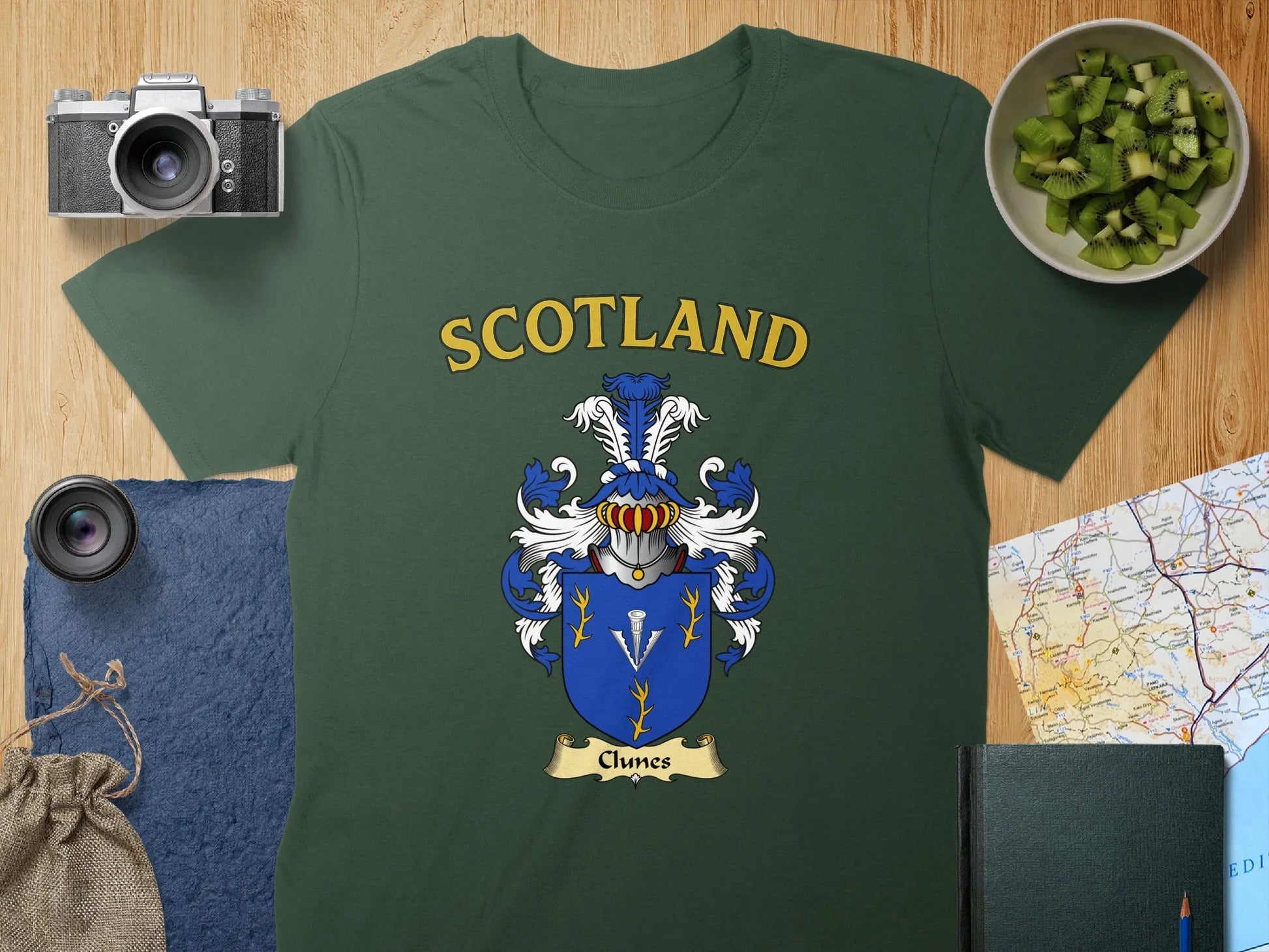 Scotland Clunes Blue Crest Graphic Tee product