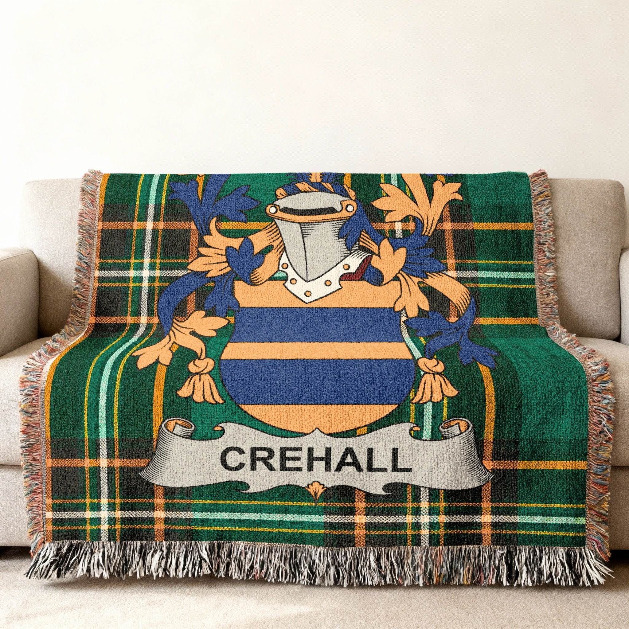 Crehall Family Crest Plaid Tartan Home Décor product type