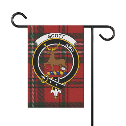 Scott Clan Scottish Tartan Crest Garden Flag