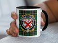Fitzgibbon Irish National Tartan mug with family crest emblem