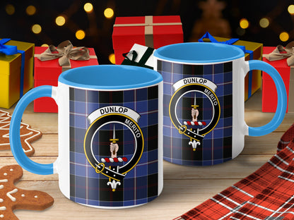 Dunlop Merito Scottish Tartan Crest Mug - Living Stone Gifts