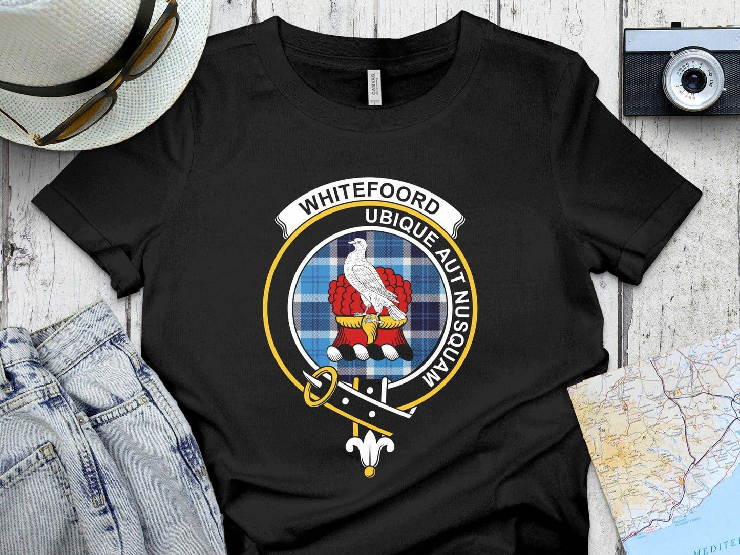 Whitefoord Ubique Aut Nusquam Crest T-shirt product